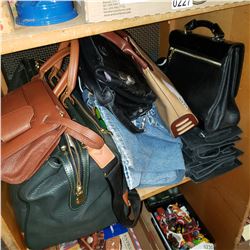 6 PAIRS OF NEW JEANS AND LOT OF NEW HANDBAGS