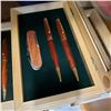 Image 2 : 5 CASED 3PC PEN SETS AND POCKET KNIFE SETS