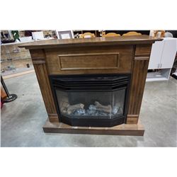 FIREPLACE MANTLE W/ ELECTRIC FIREPLACE