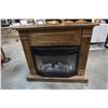 Image 1 : FIREPLACE MANTLE W/ ELECTRIC FIREPLACE