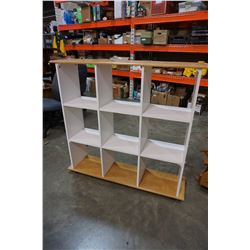 MAPLE AND WHITE 4FT CUBICAL SHELF