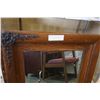 Image 2 : ANTIQUE WOOD FRAMED MIRROR