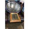 Image 1 : OVAL WALL MIRROR AND BEVELLED MIRROR