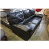 Image 2 : BLACK LEATHER SOFA