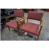 Image 2 : 2 WOOD FRAMED MCM DINING CHAIR