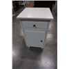 WHITE 1 DRAWER NIGHTSTAND