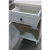 Image 3 : WHITE 1 DRAWER NIGHTSTAND