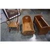 Image 1 : CHILDS ROCKER AND 2 DOLL ROCKERS