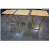 Image 1 : 3 MAPLE FOLDING TV TRAYS