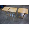 Image 2 : 3 MAPLE FOLDING TV TRAYS