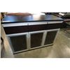 Image 1 : MODERN 3 DRAWER GLASS DOOR SERVER