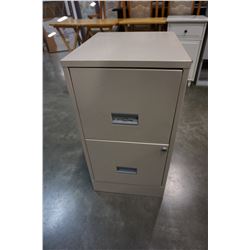 METAL 2 DRAWER FILING CABINET