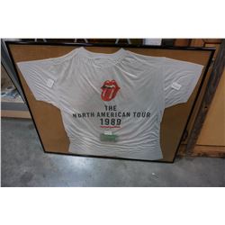 1989 ROLLING STONES T-SHIRT AND 1994 VANCOUVER TICKET NORTH AMERICAN TOUR