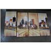 Image 1 : 4PC CANVAS CITY ART SET