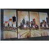 Image 2 : 4PC CANVAS CITY ART SET