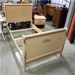 SINGLE SIZE BEDFRAME AND 1 DRAWER NIGHTSTAND