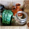 Image 2 : BOX OF STONEWARE LIQUOR JUGS, ETC