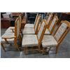Image 4 : 8 DINING ROOM CHAIRS