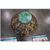 Image 6 : LARGE LEADED GLASS LAMP SHADE