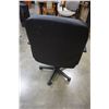 Image 3 : BLACK LEATHER GAS LIFT OFFICE CHAIR