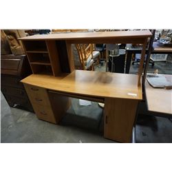 MAPLE IKEA DOUBLE PEDESTAL DESK