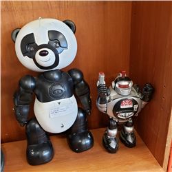 19" WOW WEE TALKING PANDA ROBOT AND OTHER ROBOT