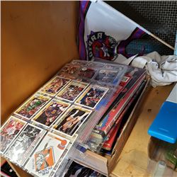 BOX OF BASKETBALL AND OTHER SPORTS COLLECTIBLES