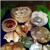 Image 2 : TRAY OF SHELL DECORATIONS AND JEWELLERY BOXES