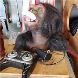 ANIMATRONIC MONKEY W/ REMOTE - WORKING