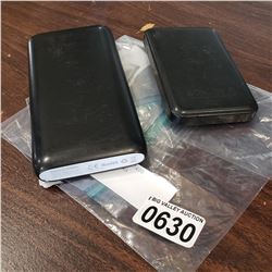 LOT OF 2 POWER BANKS 20000 AND 22000MAH