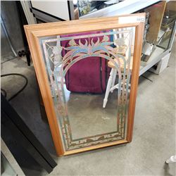 ETCHED GLASS ARCHWAY MIRROR