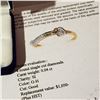 Image 3 : 10KT YELLOW GOLD .04CT DIAMOND HEART RING W/ APPRAISAL $1050