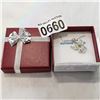 Image 1 : STERLING SILVER 5mm GENUINE PERIDOT "ANGEL" PENDANT W/ CHAIN - RETAIL $250