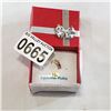 Image 1 : 10KT YELLOW GOLD 7 x 5mm GENUINE RUBY AND CZ PENDANT - RETAIL $300