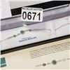 Image 3 : STERLING SILVER 5x4mm GENUINE .45CT EMERALD AND CZ BRACELET W/ APPRAISAL $700