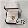 Image 1 : STERLING SILVER GENUINE ROSE QUARTZ "FISH" CHARM RING - RETAIL $150