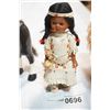 Image 3 : FIRST NATIONS DOLL AND 2 FOLK ART HORSES W/ LEATHER EARS