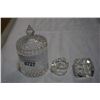 Image 1 : 3 CRYSTAL LITTLE DISHES