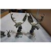 Image 3 : PEWTER DRAGON CANDLE STICKS AND FANTASY FIGURES