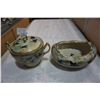 Image 1 : 2 ANTIQUE HAND DECORATED DISHES