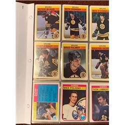 BINDER OF 1982-83 OPEECHEE HOCKEY CARDS, PARTIAL SET