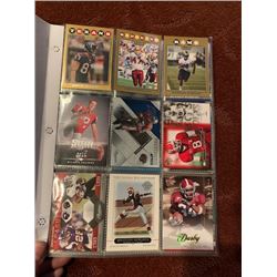 BINDER OF 100+ NFL FOOTBALL CARDS, ROOKIES AND INSERTS