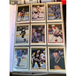 BINDER OF HOCKEY ROOKIE AND INSERT CARDS