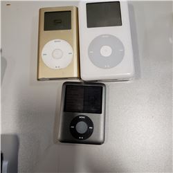 3 APPLE IPODS MODEL A1051, A1059 AND A1236