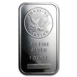 1 oz. Sunshine Mint Silver Bar -.999 Pure