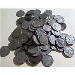 Lot of (100) Buffalo Nickles - Various Dates