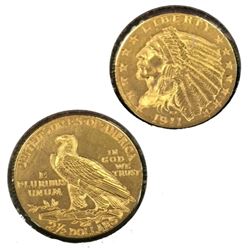 1911 $2.5 Gold Indian Quarter Eagle