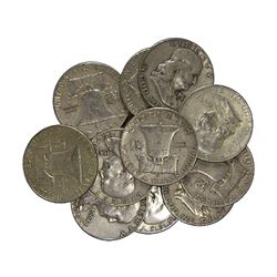 (20) Franklin Half Dollars -90% Silver