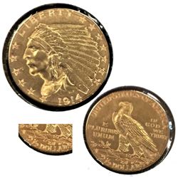 1914 D Better Date $2.5 Gold Eagle