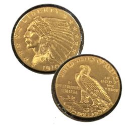 1910 $2.5 Gold Indian Quarter Eagle